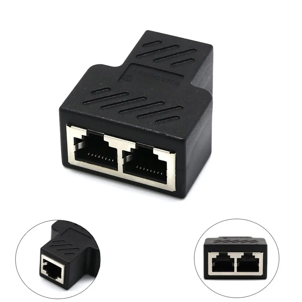 Splitter Ethernet RJ45 Cable Adapter 1 To 3 Port LAN Network Plug Connector For Networking Extension Dropshipping Hot Sale | Компьютеры и