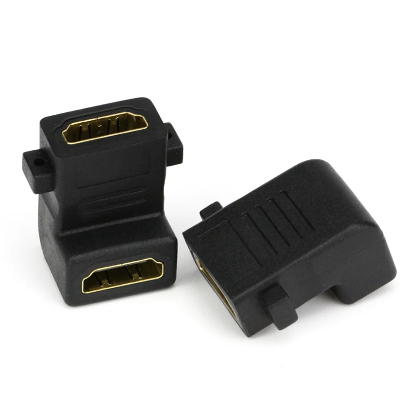 HD01 90 градусов угол удлинитель HDMI Женский к Кабель адаптер конвертер 1080P для