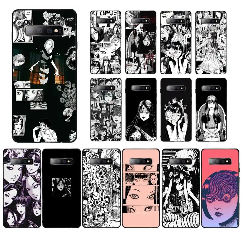 

YNDFCNB Junji Ito Tees Horror cartoon Phone Case for Samsung S10 21 20 9 8 plus lite S20 UlTRA 7edge