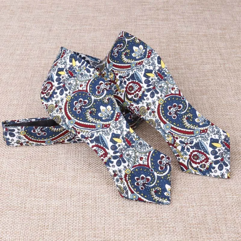 

Sitonjwly Cotton Bowties for Men Plain Self Bow Tie Bowtie Paisley Self-tied for Wedding Bow Ties Cravat Butterfly Custom Logo