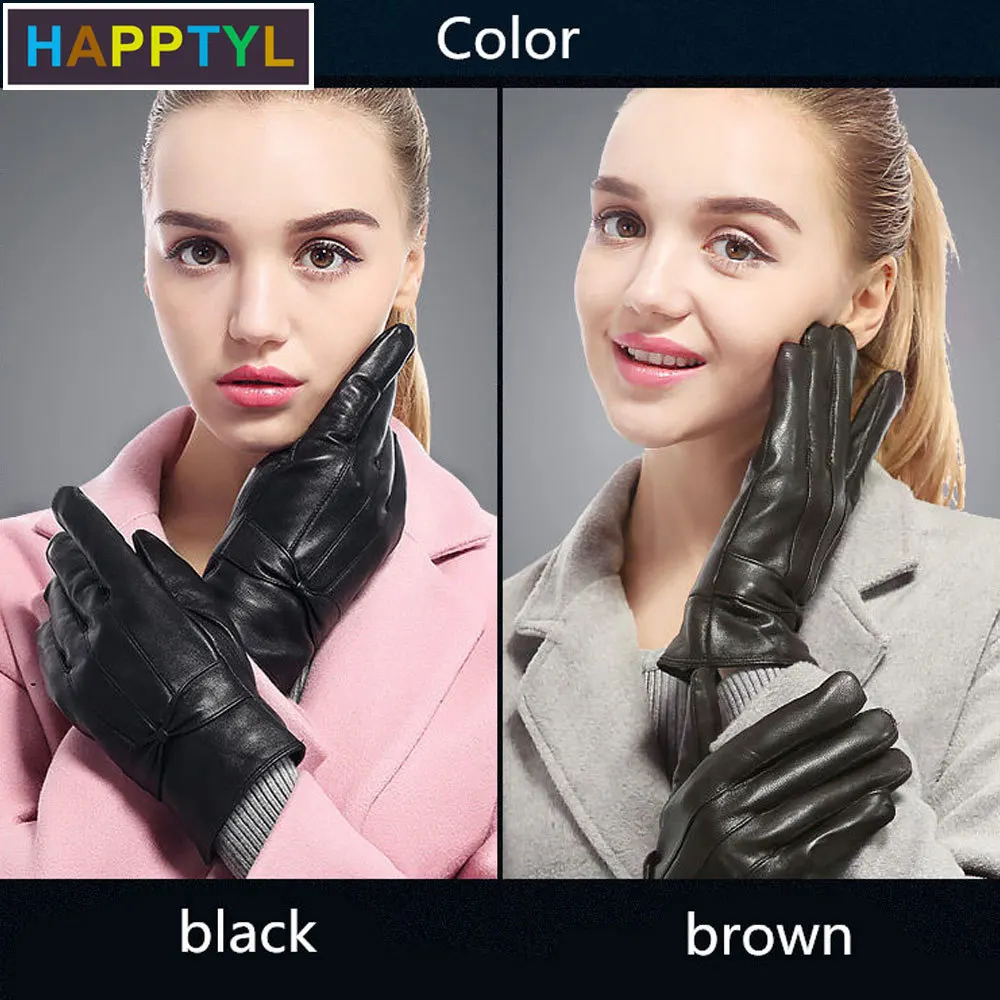 HAPPTYL 1 пара женские перчатки для катания на лыжах ультра флисовые зимние