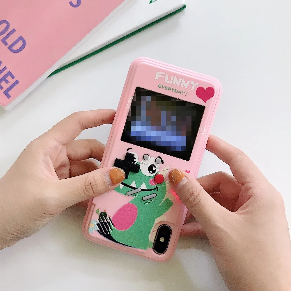 Полноцветный дисплей 36 Классическая игра для iPhone 11 Pro X XS Max XR 6S 6 7 8 Plus чехол для телефона Game boy мягкий силиконовый чехол