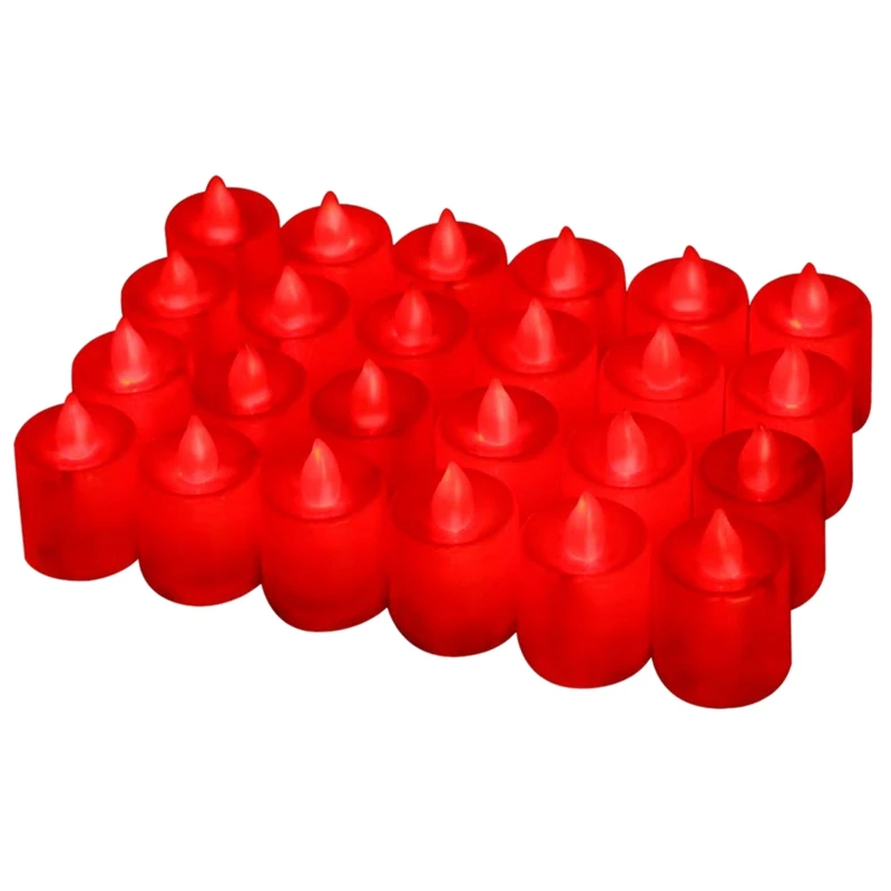 Горячая Распродажа 24 упаковки светодиодных чайных свечей Мерцающая фотолампа