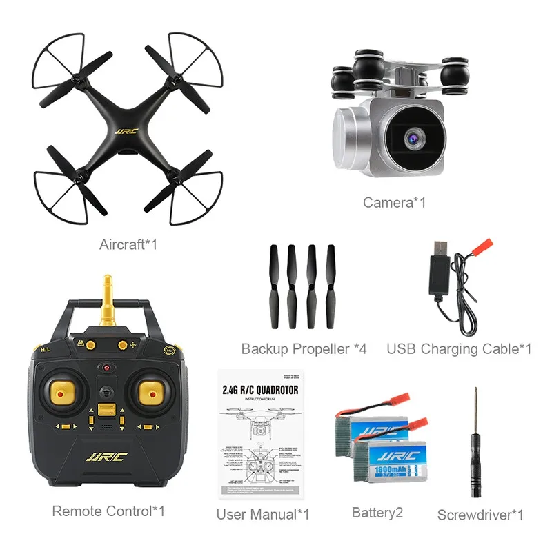 JJRC H68 Bellwether WiFi FPV 2MP 720P HD камера 20 минут время полета RC Дрон Квадрокоптер RTF режим 2 VS Bayangtoys X21 X16 - Цвет: black with 2 battery