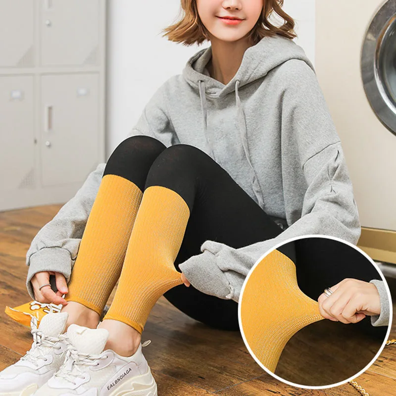 Лидер продаж Женские эластичные леггинсы Сезон осень-зима Плотные теплые