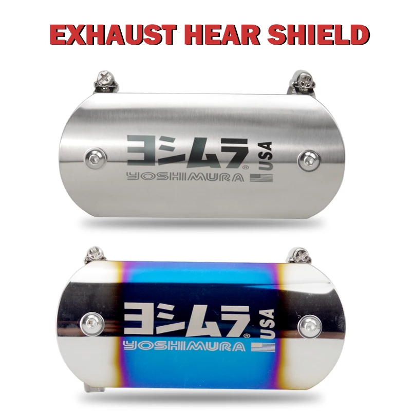 

40-63mm Motorcycle Exhaust Pipe Heat Shield Cover Guard Anti Scalding Wrap Protector For CBR500 Z900 MT07 RC390 R3 GSXR750 FZ1N