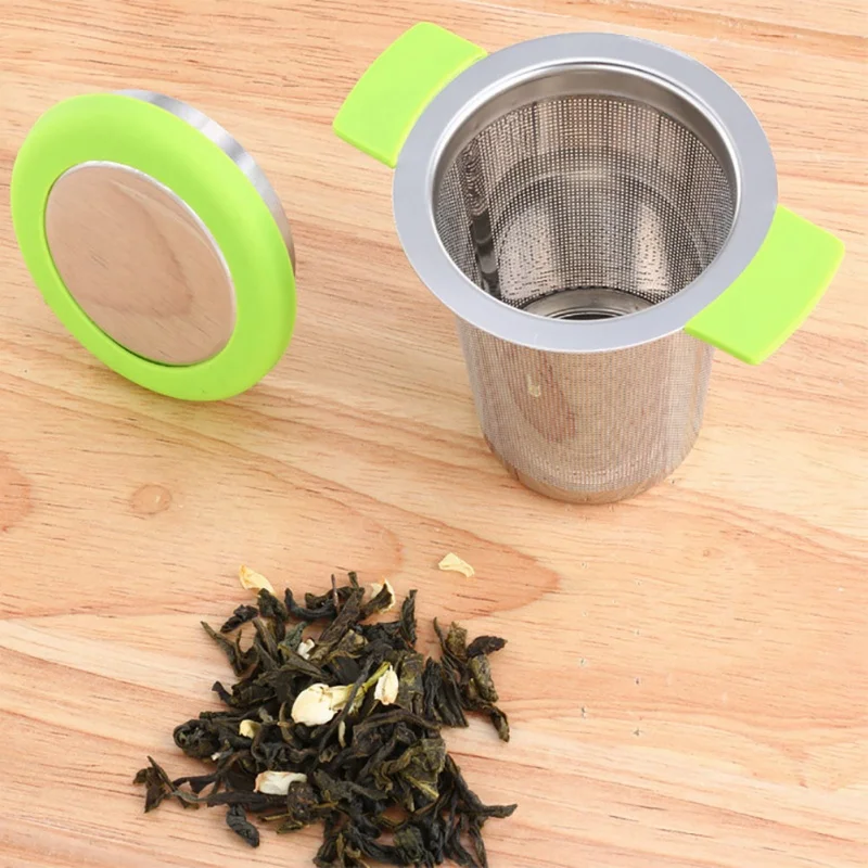 Чай утечки сетки Infuser Фильтр для чая повторного использования фильтр горшок