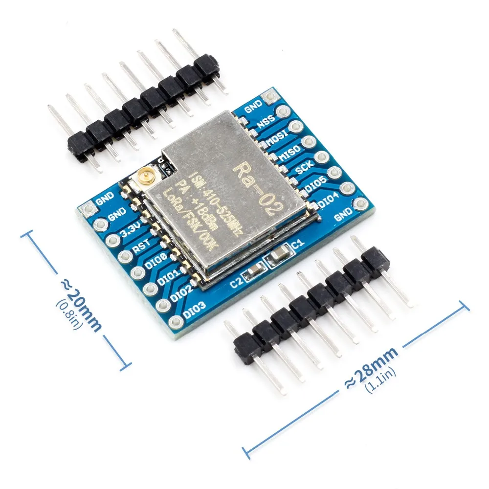 Модуль LoRa SX1278 беспроводной Ra-02 Ai-Thinker с широким спектром для умного дома 433 м 10 км