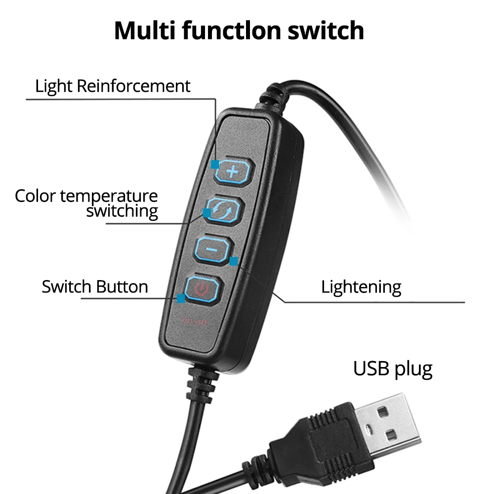 6 дюймов селфи кольцо светильник с мини-штатив Камера кольцевой Светодиодная