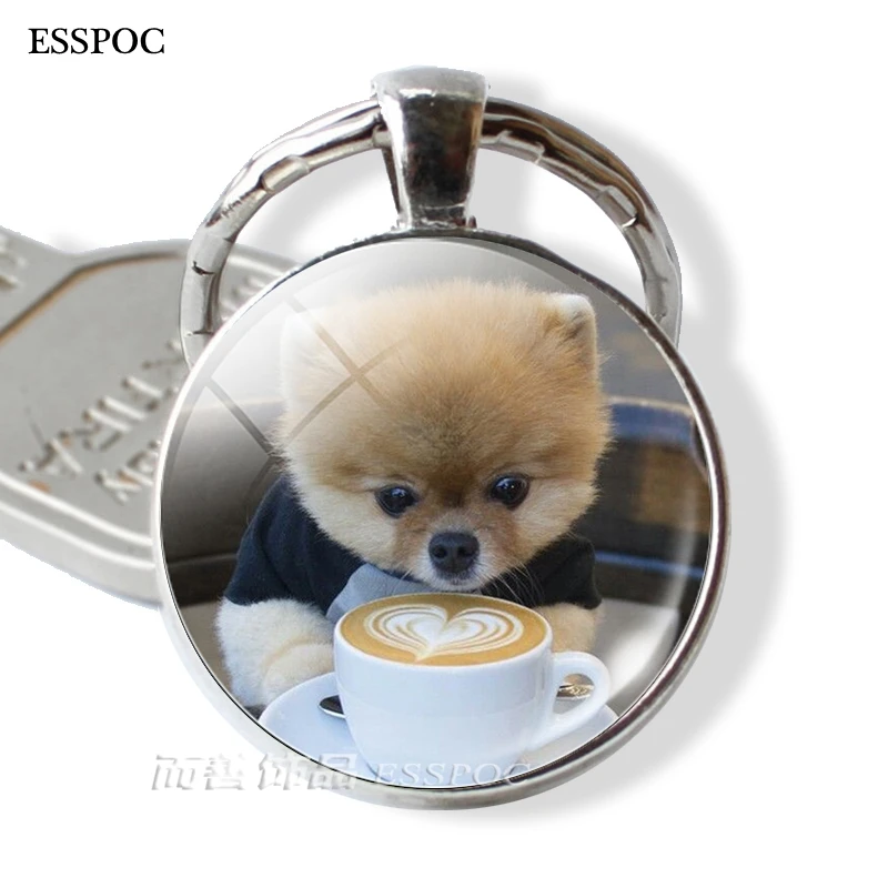 as show Keep Calm and Love Dog стеклянный кабошон для кулона брелок Кольца Брелоки бульдог хаски, Такса подарок для любимой собаки - Цвет: as show
