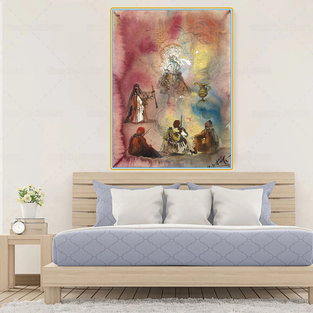 Citon Salvador Dali Tales сказки от 1001 Nights Canvas холст искусство Масляная живопись
