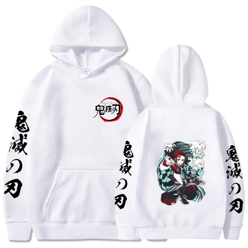 

Demon Slayer Tanjiro Hot Anime Hoodie Pullover Tops Long Sleeve Hip Hop Uniex Cloth