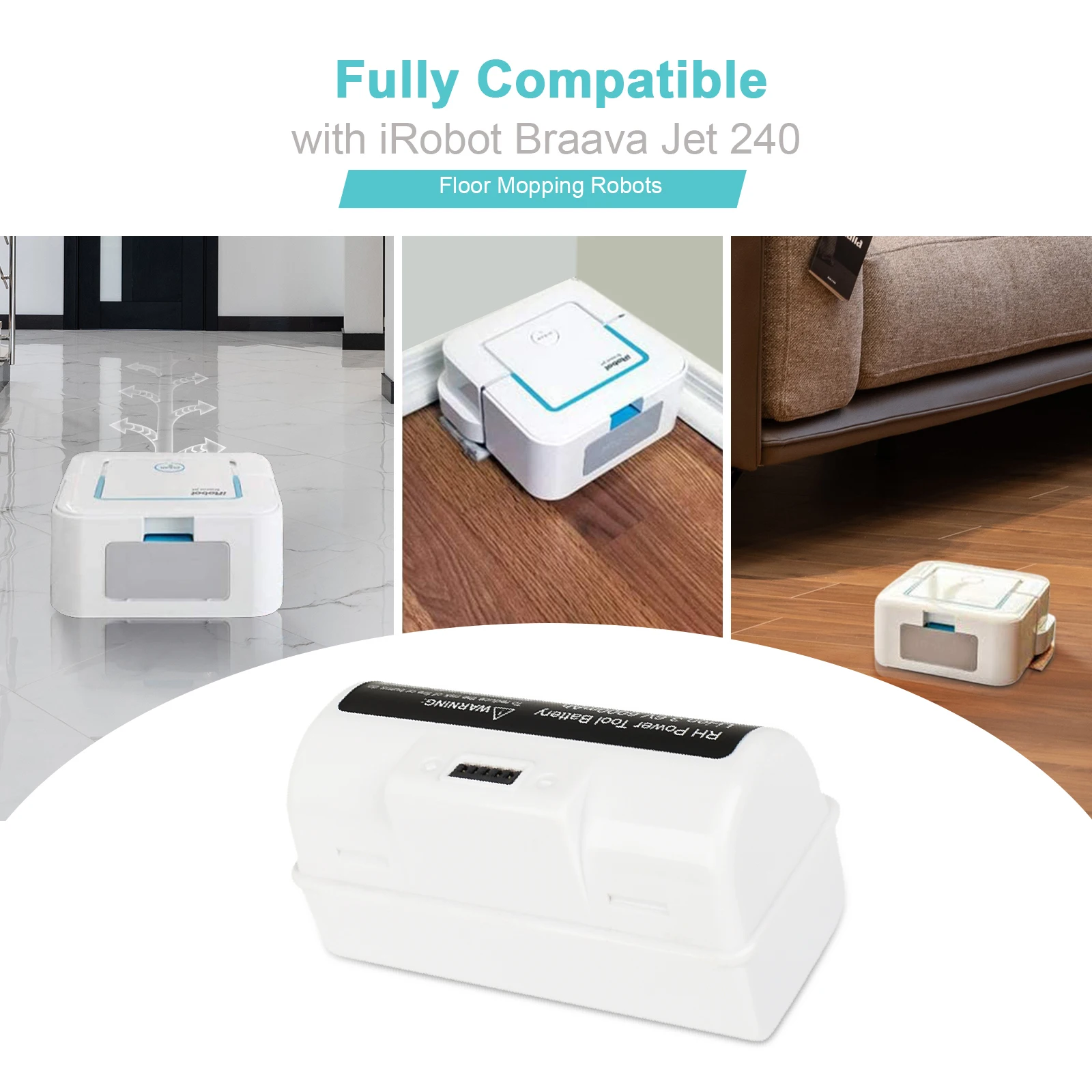 

Jet240 Jet 3,6 iRobot Braava Jet240 6000 240 241, 244 - BC674 L20, 4446040