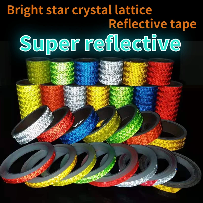 Светоотражающая лента ПВХ клейкие светоотражающие наклейки Предупреждение