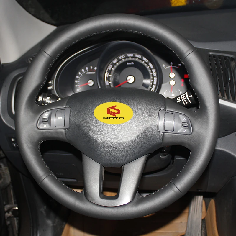 Чехол на руль оплетка для Kia Sportage 3 2011 2014 Ceed Cee 'd 2010 2012 кожаный чехол руль|Чехлы