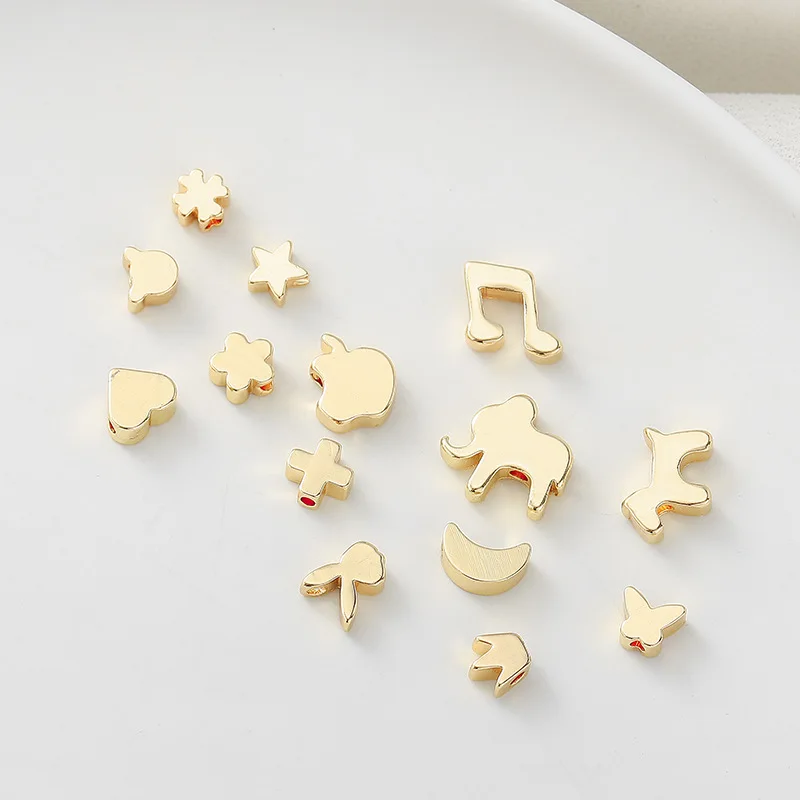 

Copper Beads Metal Gold Small Loose Beads Animal Beads Spacer Beads DIY Jewelry Bracelets Necklace