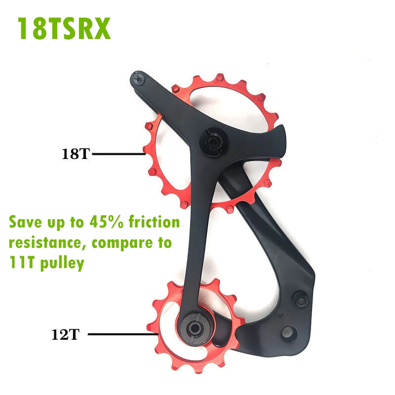 18tsrx велосипедный задний переключатель передач из углеродного волокна 12/18T