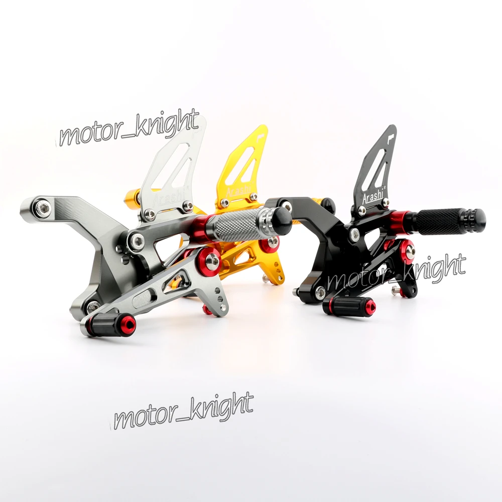 

CNC 7075 Aluminum Alloy Adjustable Rearset Footrest Pegs Pedals For KAWASAKI Z900 2017 2018 2019 Z 900 17 18 19 ARASHI LOGO