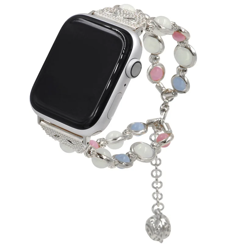 Браслет с бусинами для Apple Watch Series 4 3 2 1 38/40/42/44 мм | Электроника