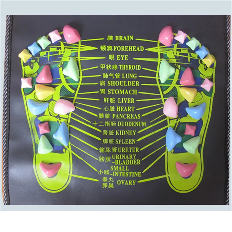 Imitation pebbles Reflexology Walk Stone Health Care Acupressure Mat Pad massageador Foot Leg Pain Relieve Relief Massager | Красота и