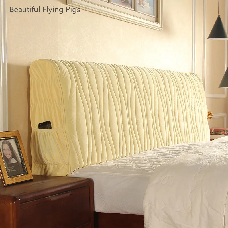 Light Yellow 120-220 см все включено тканевые покрывала современные пылезащитные эластичные полностью покрывала чехол на спинку кровати защитный покрывало для кровати с карманом - Цвет: Light Yellow