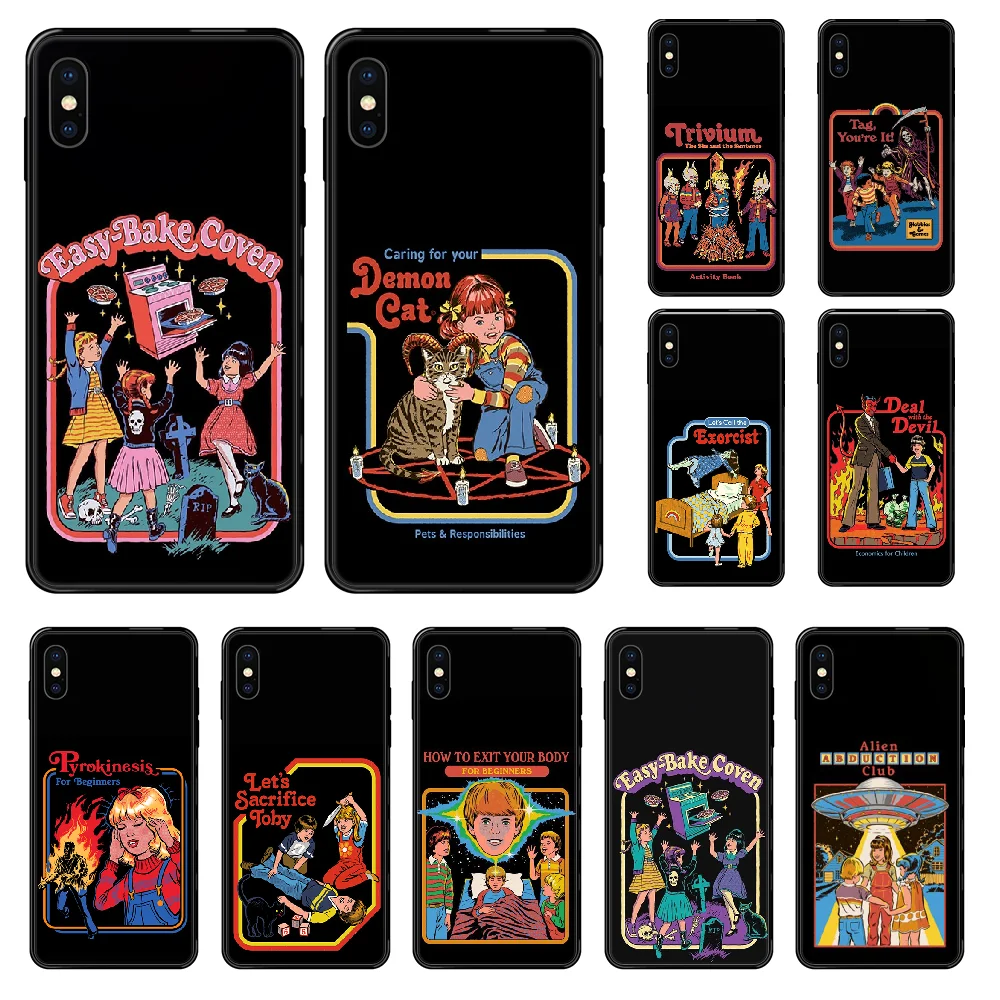 Чехол для телефона fun Let's Summon Demon на Хэллоуин iphone 4 4s 5 5S SE 5C 6 6S 7 8 plus X XS XR 11 PRO MAX 2020