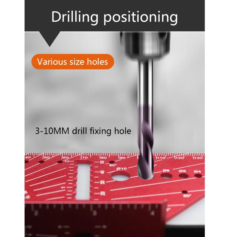 

24BB Metal Woodworking 3D Mitre Angle Measuring Ruler 0°-160° Angle Measuring Ruler for builders Carpenters Craftsmen