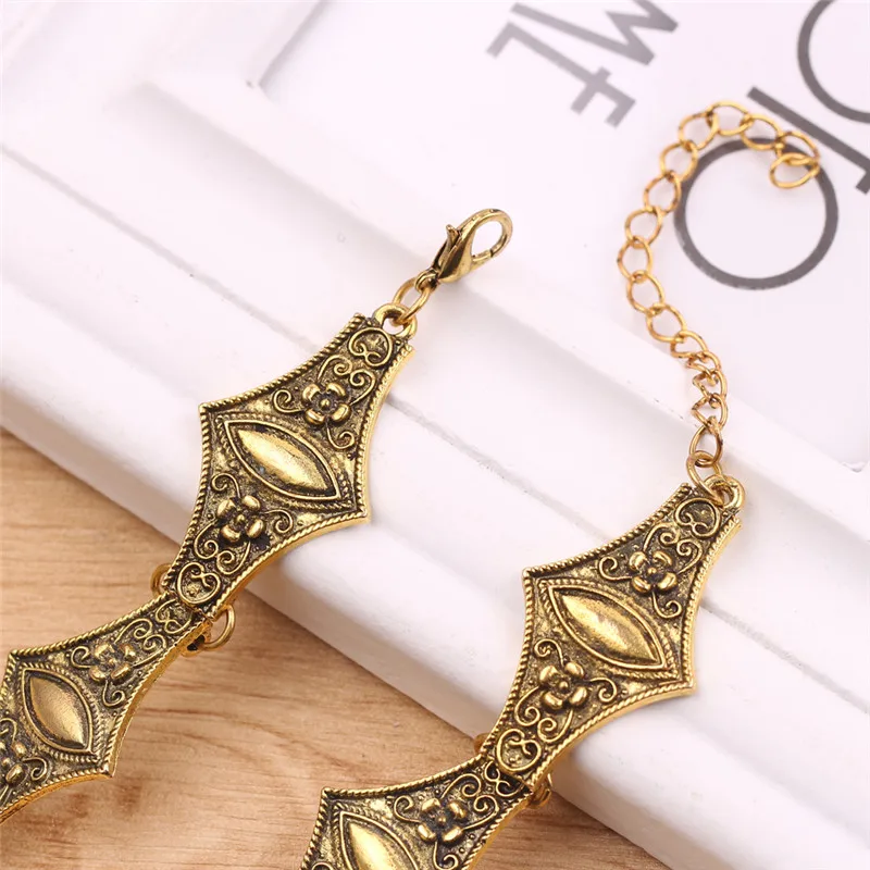 Винтажное резное ожерелье в форме веера ретро этническое короткое