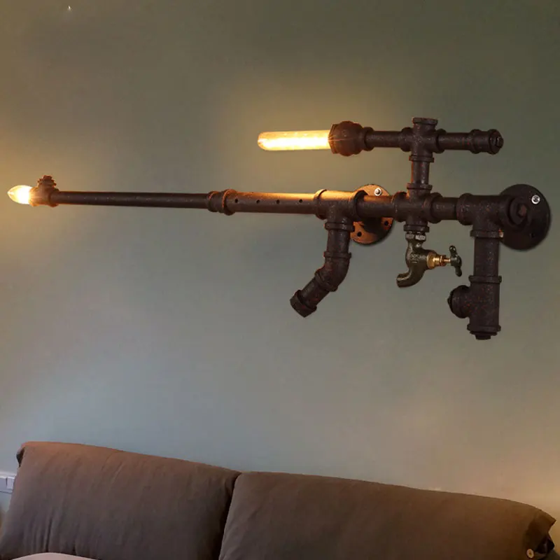 Настенная лампа в стиле индастриал креативный светильник лофт для шестерни