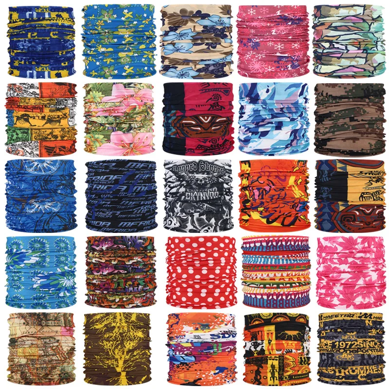 

Походный уличный головной шарф дышащий охлаждающий волшебный головной платок для кемпинга езды на велосипеде бега головной убор (случайны...