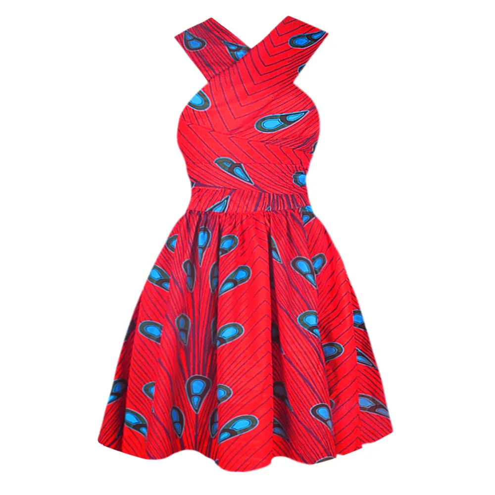 

2020 Floral Print African Dresses Women Traditional African Clothing Dashiki Ankara Sundress Multiple Wear Batik African Clothes