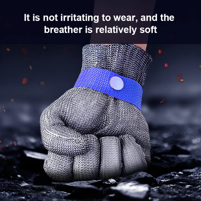 

New Type Of Anti Cutting Steel Wire Mesh Gloves For Outdoor Survival Practical Equipment Camping Hiking Tool Outdoor