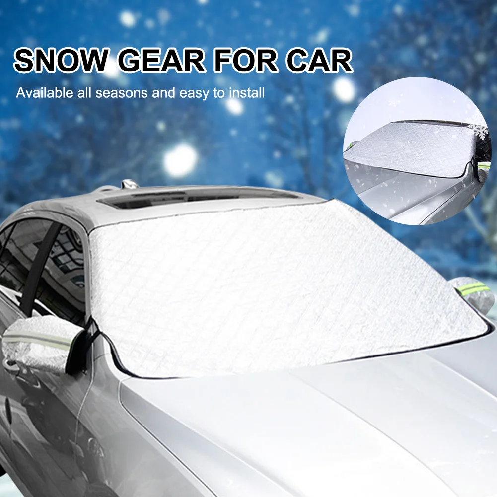 

Car windshield Exterior Snow Cover Sunshade Windshield Sun Shade Anti Snow Ice Frost Protector Winter Automobiles Exterior Cover