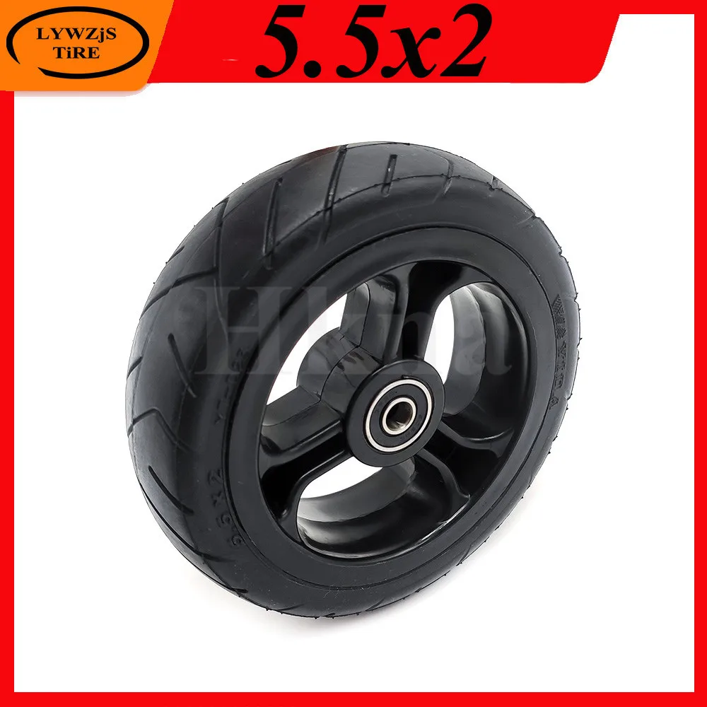

5.5x2 Solid Wheel 5.5 Inch Fast Wheel 5.5*2 Solid Tire with Plastic Hub for Fastwheel F0 Electric Scooter Accessories