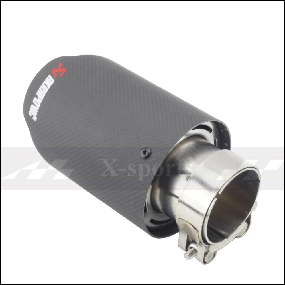 Akrapovic однотонное плетение матовое углеродное выхлопное устройство, системный глушитель, однотонная выхлопная труба, универсальная прямая черная отделка из нержавеющей стали