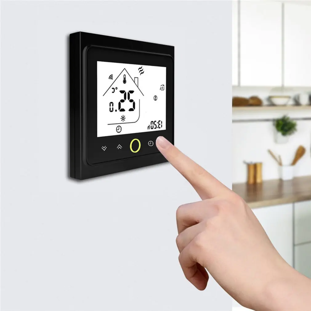 

Smart Thermostat Temperature Controller for Water Electric floor Heating Water/Gas Boiler Works with Alexa Google Home