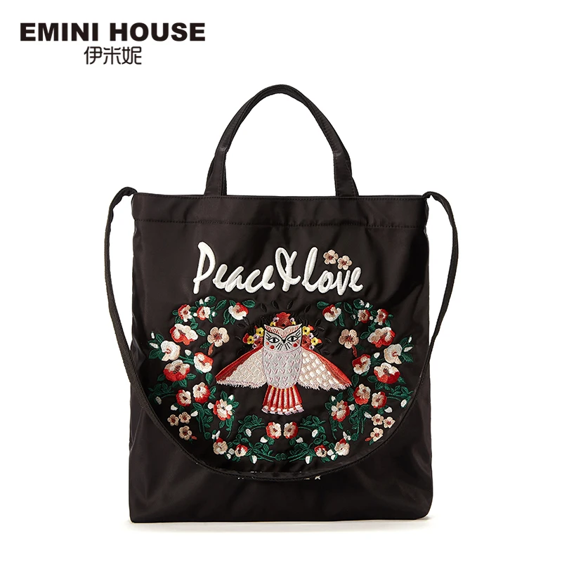 EMINI HOUSE нейлоновая женская сумка-тоут Повседневная сумка сумки через плечо