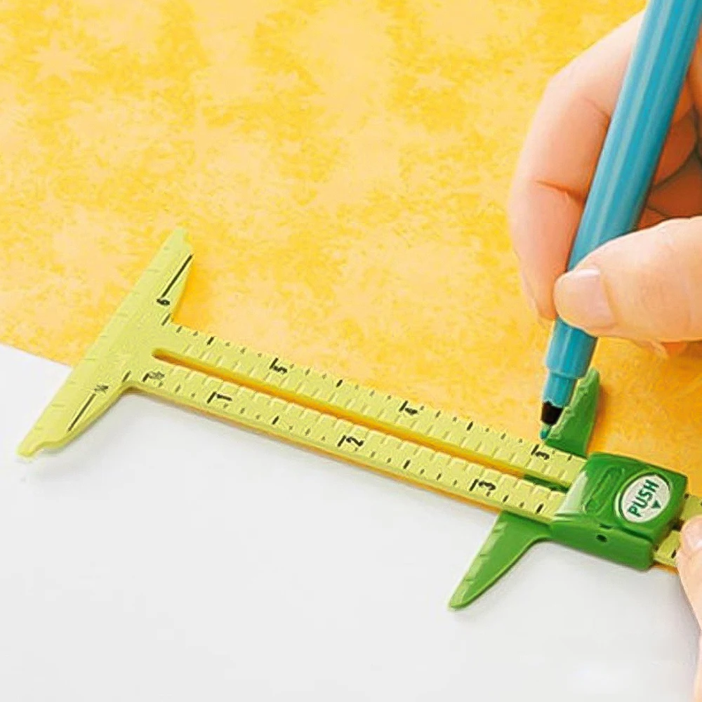 High Quality Multifunction Home 5-IN-1 Sliding Gauge Measuring Sewing Ruler Tailor Tool Accessories for Easy Marking | Дом и сад