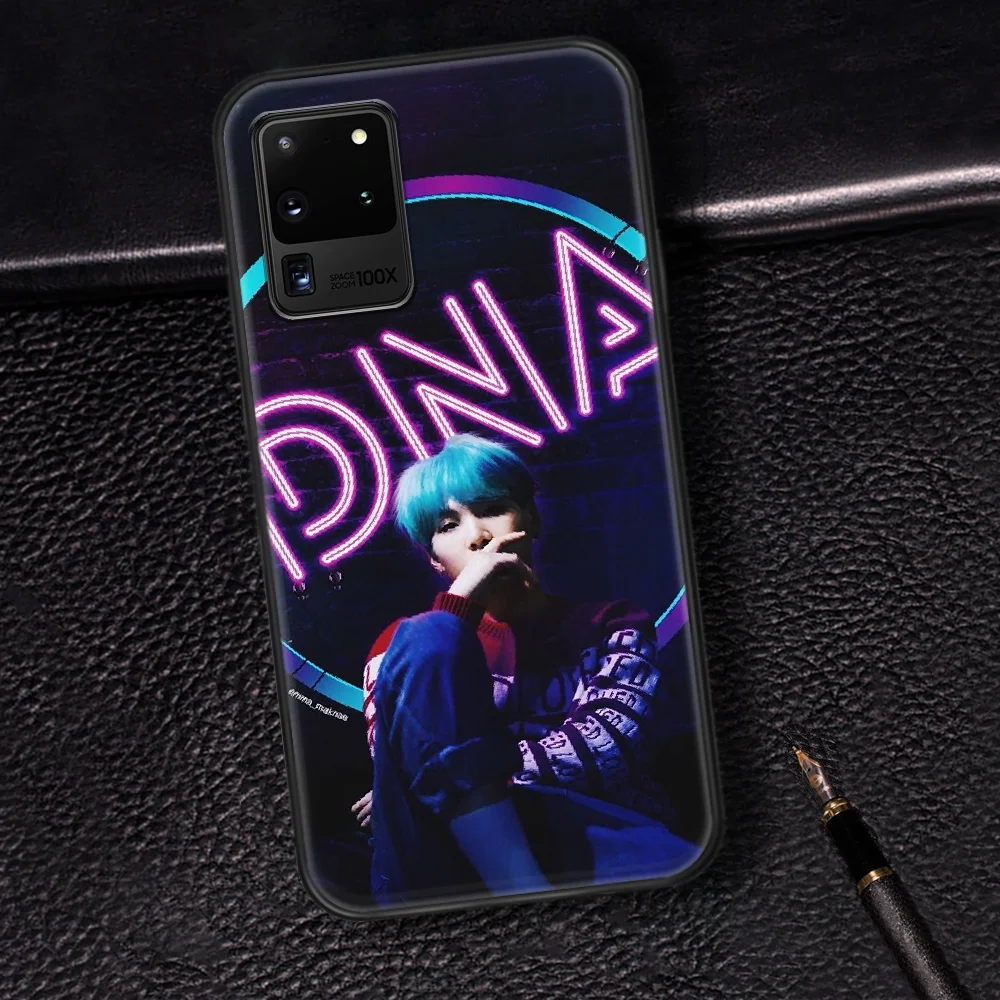 

Bangtan Boys SUGA Phone Case Cover Hull For Samsung Galaxy S 6 7 8 9 10 e 20 Edge Note 8 9 10 Plus black Waterproof Trend Coque