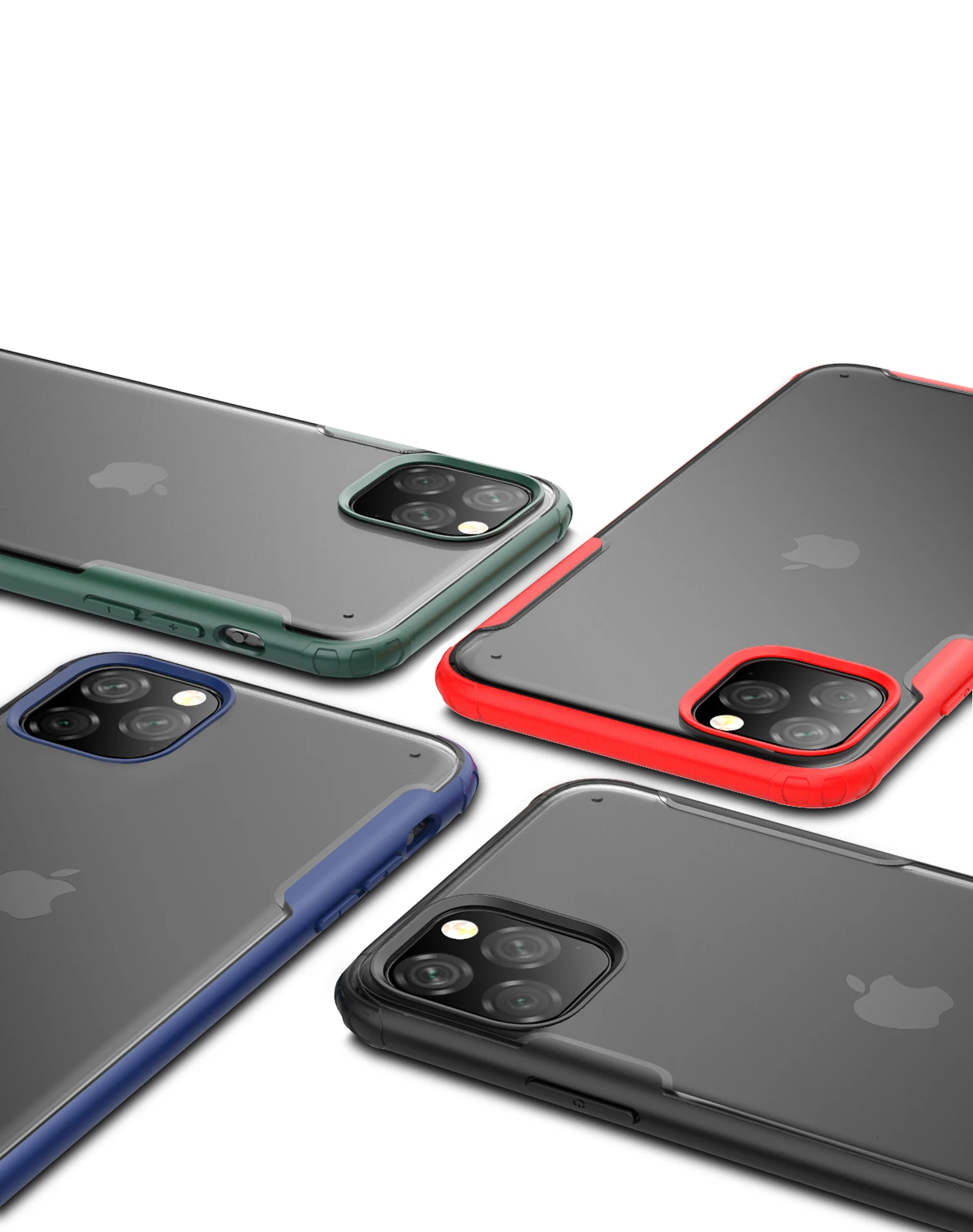Ударопрочный чехол-бампер 1000 шт. для Apple iPhone 11 Pro XS Max XR X 8 Plus 7 мягкий чехол для телефона рамка жесткая задняя панель из поликарбоната