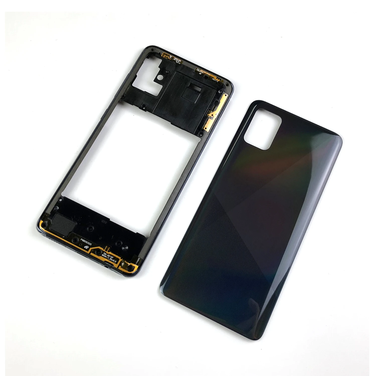 

Original For Samsung Galaxy A51 A515 A515F A515FN A515X Housing Middle Frame Cover+Battery Back Cover Rear Cover+Adhesive+Logo