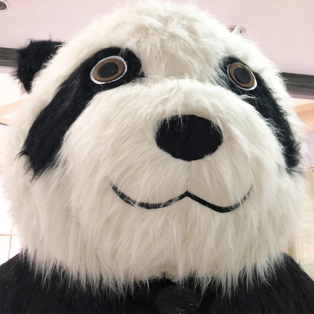 2 6 м высокий надувной китайский панда Медведь талисманы костюмы Хэллоуин