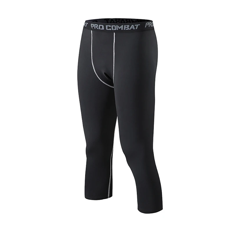 Мужские штаны длиной до икры впитывающие пот быстросохнущие эластичные