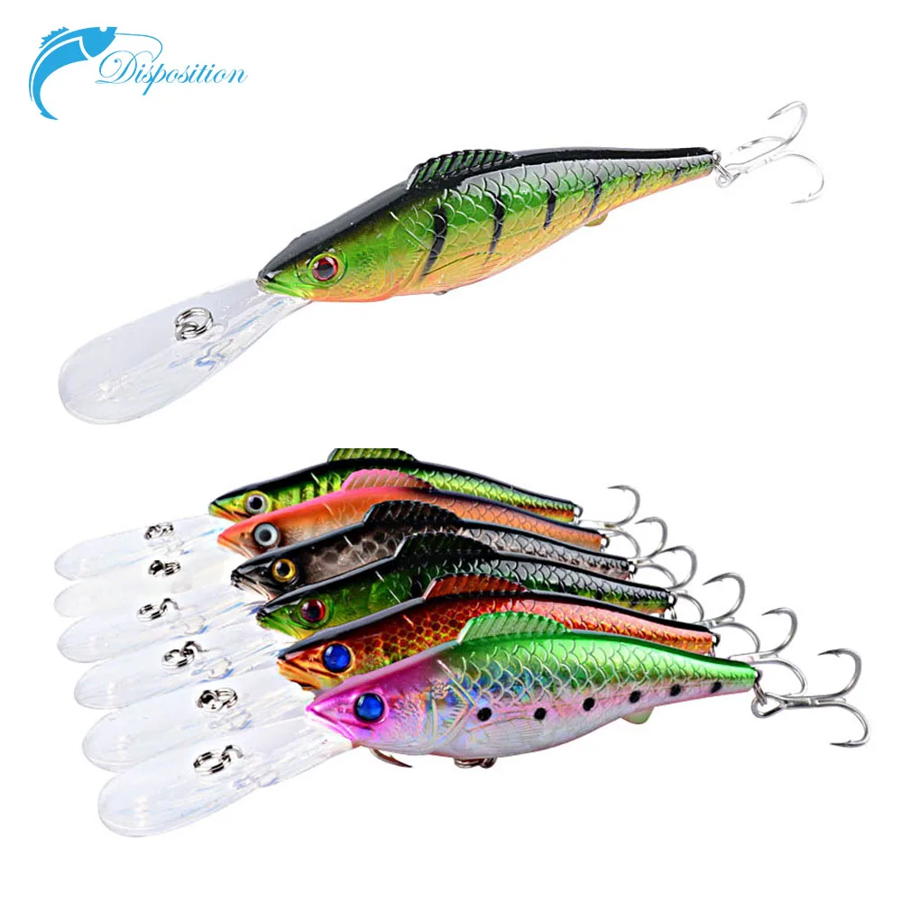 

12.6cm/14.7g Fishing Lure Minnow Lengthen and Thicken Big Tongue Board Lure Floating Laser Plastic Hard Bait Fishing Accessories