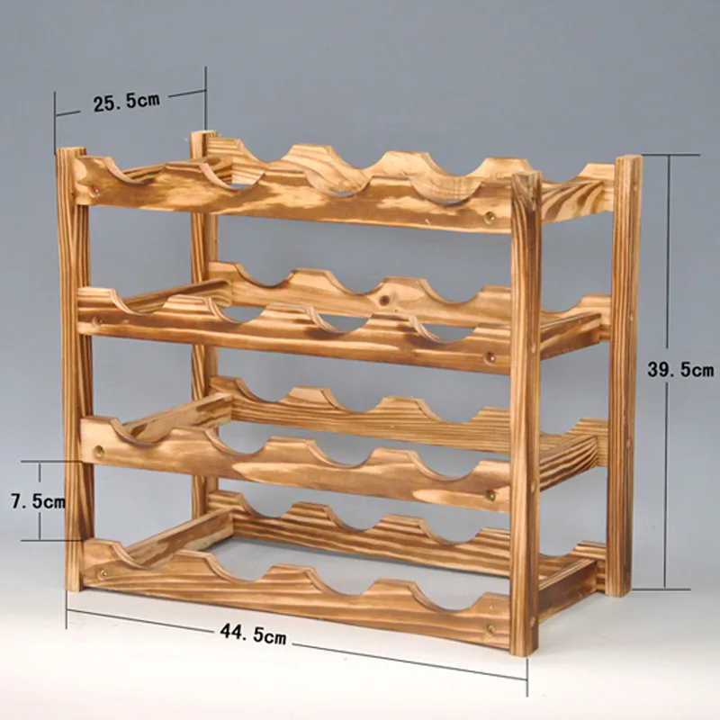 

Wooden Red Wine Rack Bottle Holder Eco-friendly Tasteless Red Wine Holder Shelf Stand Bar Display Shelf Home Storage Decoration