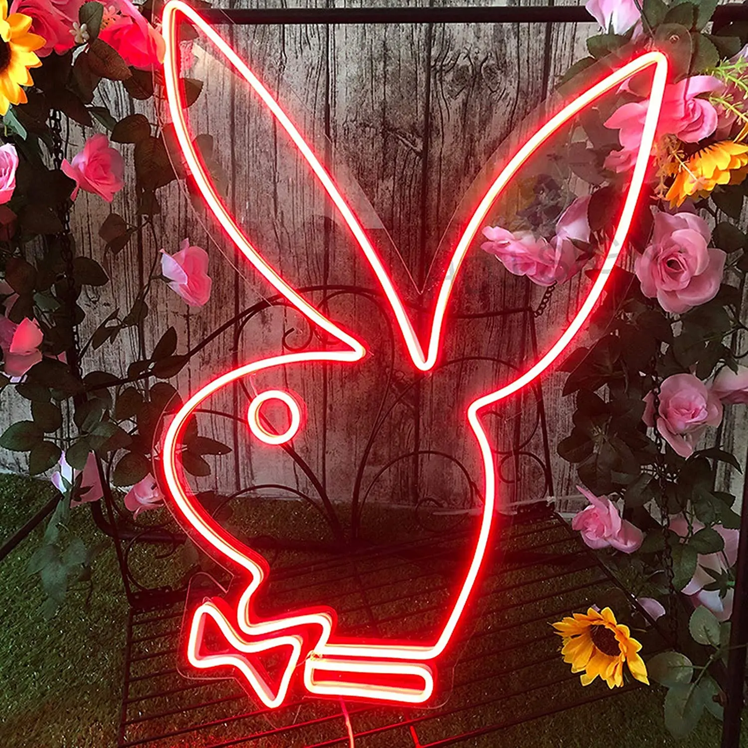 BIG SIZE Playboy Bunny LED Neon Sign Light Waterproof Wall Bar Living Room Decor Neon Lamp Design Neon Light Gift For Friend