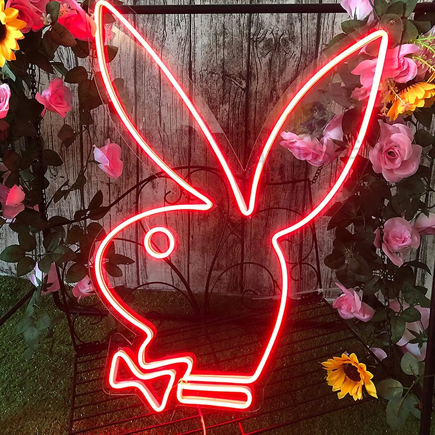 Неоновая светодиодсветодиодный вывеска Playboy Bunny 35/40 см Настенный декор для бара