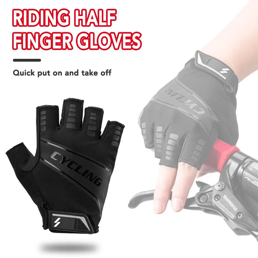 

Велосипедные перчатки, Нескользящие дышащие перчатки с открытыми пальцами для горного велосипеда, мотоциклетные перчатки, противоударные ...