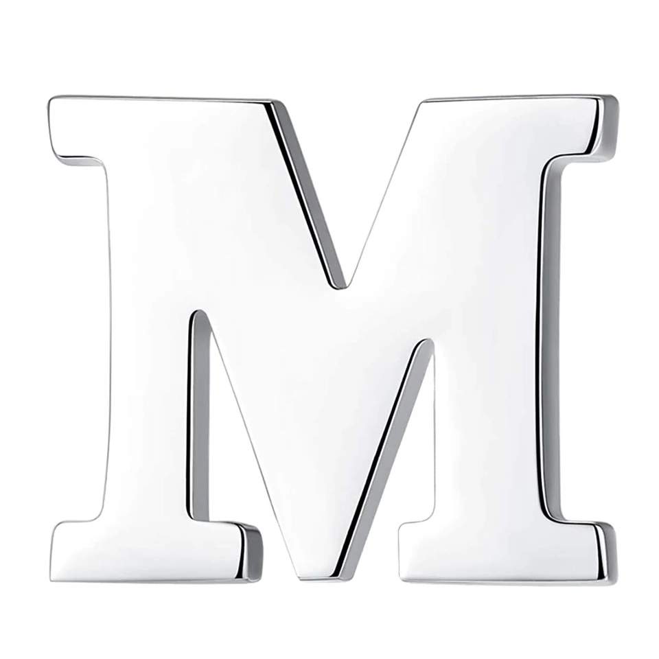 

Mens Womens Initial English Alphabet Letter Lapel Pin Collar Badge Brooches Stainless Steel for Business Wedding Graduation Gift