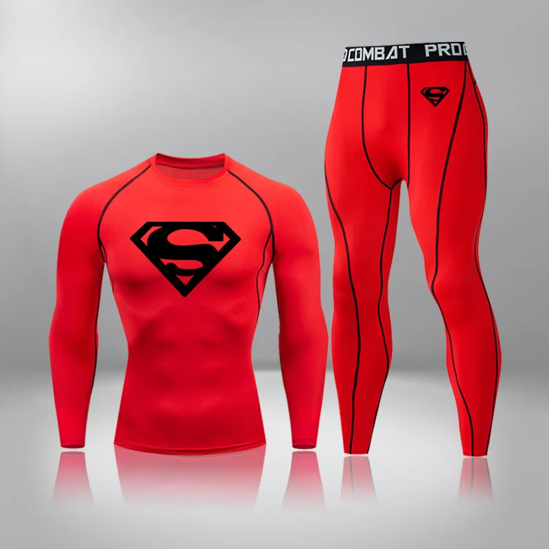 

The New Compression Muscle Warm Suit Fitness Brother Sports Men's Autumn And Winter Leisure Training Running Training Tights